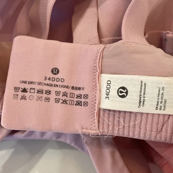 Lululemon Pink Haze Energy Bra *High Support | Size 34DDD - Picture 7 of 7